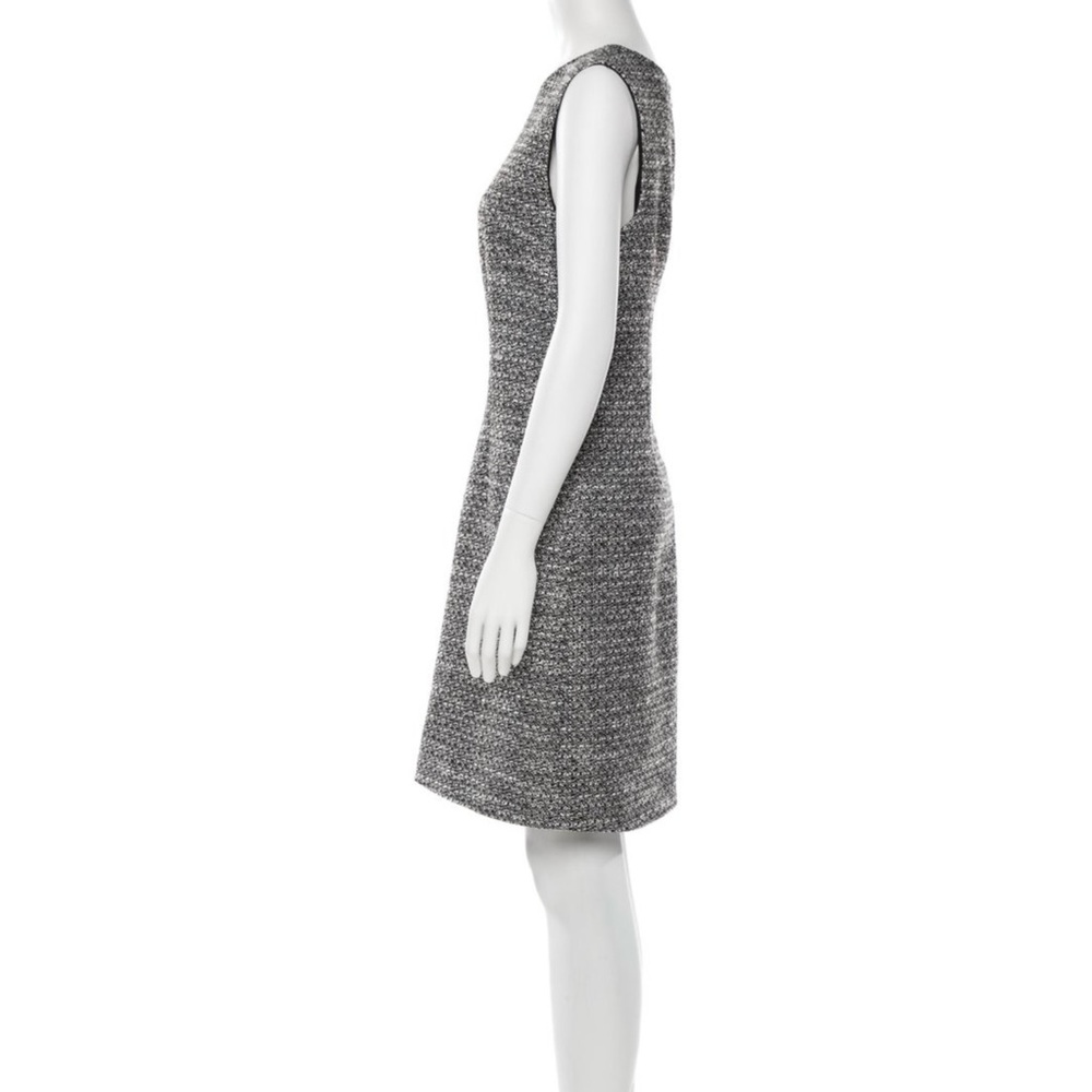 Adam Lippes Collective Gray Tweed Sheath Dress Sleeveless Crew Neck Size 12 - Picture 6 of 14